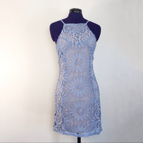 Francesca's Collections Dresses & Skirts - Francesca’s Periwinkle Blue Lace Short Dress